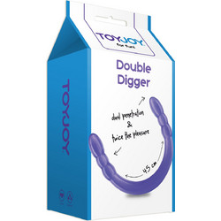ToyJoy Digger Dong Διπλό Dildo 45cm Μωβ