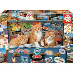 Παιδικό Puzzle Educa Travelling Kittens 200 Κομμάτια