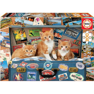 Παιδικό Puzzle Educa Travelling Kittens 200 Κομμάτια