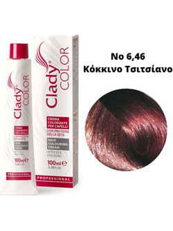 Clady Color 6.46 Κόκκινο Τσιτσιάνο Μόνιμη Βαφή Μαλλιών 100ml