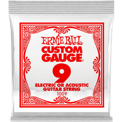 Ernie Ball 1009 Χορδή Ηλεκτρικής / Ακουστικής Κιθάρας Plain Steel 9"
