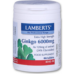 Lamberts Ginkgo 6000mg 60 Ταμπλέτες