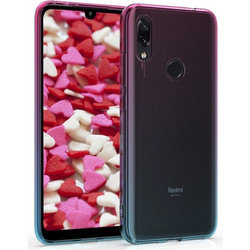 KW Back Cover Silicone Dark Pink / Blue / Transparent (Xiaomi Redmi 7)
