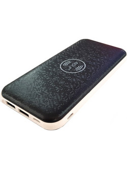Golf W2 Wireless Power Bank 8000mAh με 2 Θύρες USB-A Black
