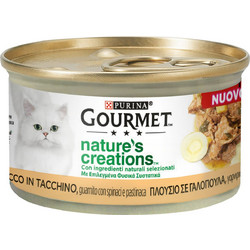 Purina Gourmet Nature's Creations Adult with Turkey, Wild Carrot & Spinach in Gravy 85gr