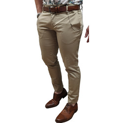 Stefan Ανδρικό Παντελόνι Ελαστικό Μπεζ 6007-S/S20