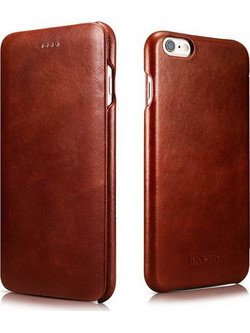 iCarer Vintage Series Curved Edge - Δερμάτινη Θήκη iPhone 6 Plus / 6S Plus - Brown (RIP6015-BN)