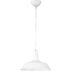 Trio Lighting Will Κρεμαστό Φωτιστικό Οροφής Καμπάνα Μονόφωτο E27 Λευκό R30421001