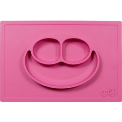 Ezpz Δίσκος & Πιάτο Σε Ένα Happy Mat In Pink