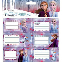 ΕΤΙΚΕΤΕΣ ΣΧΟΛΙΚΕΣ FROZEN 2 PUFFY (24 τμχ) (562403)