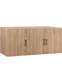 HomeMarkt Τρίφυλλo Πατάρι Ντουλάπας Carly Sonoma 150x55x60cm HM385.02
