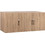 HomeMarkt Τρίφυλλo Πατάρι Ντουλάπας Carly Sonoma 150x55x60cm HM385.02