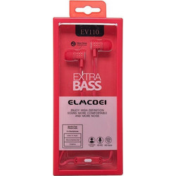 Elmcoei EV110 Handsfree In-Ear 3.5mm Red