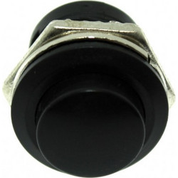 Αδιάβροχος διακόπτης button στιγμιαίας εντολής 250V AC 3A μαύρο OEM