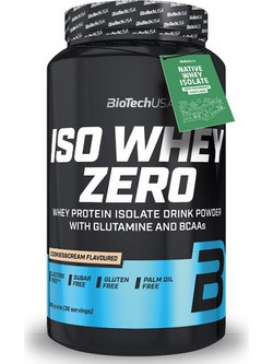Biotech USA ISO Whey Zero Cookies & Cream Πρωτεΐνη Ορού Γάλακτος Γράμμωσης Χωρίς Λακτόζη & Γλουτένη 908gr