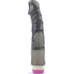 Clear Black Flexible Basic Realistic Vibrator