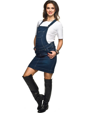 Τζιν φόρεμα εγκυμοσύνης dungarees Torelle