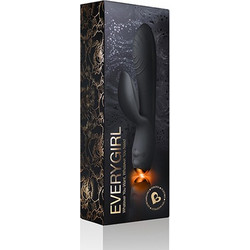 Rocks-Off EveryGirl Δονητής Rabbit 18cm Μαύρος