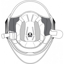 AGV Μάγουλα Orbyt Black/Grey Medium