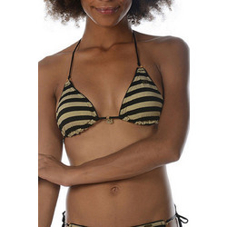 Banana Moon Bikini Top Τριγωνάκι Μαύρο Χρυσό LULO-STRIPLINE-GTD01