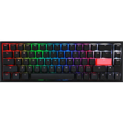 Ducky One 2 SF Black Μηχανικό Gaming Πληκτρολόγιο 65% με Cherry MX Blue Διακόπτες RGB