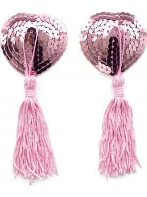 Naughty Toys Pink Burlesque Sequin Nipple Pasties