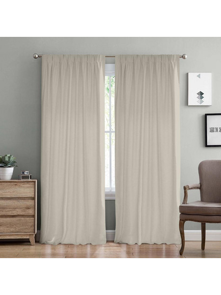 Lino Home Κουρτίνα με Τρέσα 150x275 Samos C91986 Sand