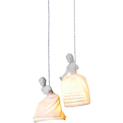 Home Lighting Latife Κρεμαστό Φωτιστικό Οροφής Μονόφωτο E27 Λευκό 77-3632