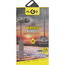 KLGO HK-10BU Ακουστικά Bluetooth In Ear Ανθεκτικά στο Νερό Blue
