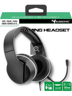 Subsonic HS300 Gaming Headset Over Ear Black