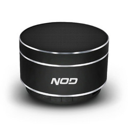 NOD Round Sound Ηχείο Bluetooth 5W με Ραδιόφωνο Μαύρο