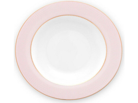 Pip Studio Πιάτο Βαθύ Πορσελάνης La Majorelle Pink 21.5cm 51001240