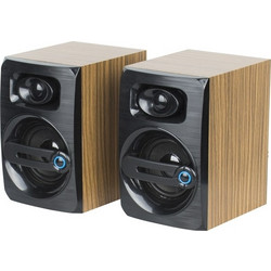 YM-108 Ηχεία Υπολογιστή 2.0 6W Black Brown