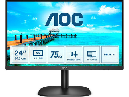 AOC 24B2XDM VA Monitor 23.8" 1920x1080 FHD 75Hz 4ms