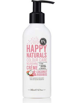 Happy Naturals Coconut & Rooibos Nourishing Creme Leave In Conditioner Κρέμα για Βαμμένα Μαλλιά 150ml