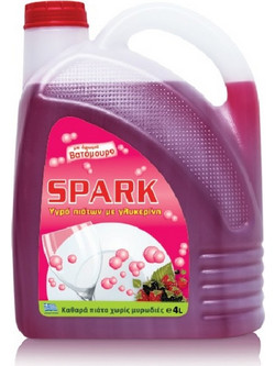 Spark Υγρό Πιάτων Βατόμουρο 4lt