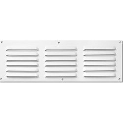 Σχάρα Εξαερισμού Αλουμινίου 100x300mm Λευκή Inofix 1264-2