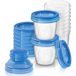 Philips Avent Δοχεία Αποθήκευσης Μητρικού Γάλακτος Blue 10τμχ