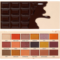 Makeup Revolution I Heart Revolution Caramel Nudes Chocolate Παλέτα Σκιών 18gr