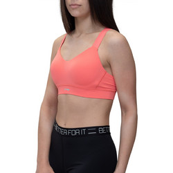 Li-Ning Sport Fitness Bra Αθλητικό Μπουστάκι με Μέτρια Στήριξη Κοραλί AUBP012-3H-1