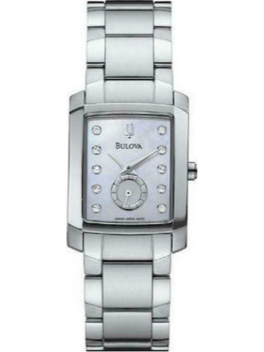 Bulova Diamonds Γυναικείο Ρολόι με Ασημί Μεταλλικό Μπρασελέ 63P00