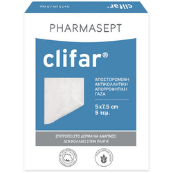 Pharmasept Clifar Αποστειρωμένες Γάζες 5x7.5cm 5τμχ