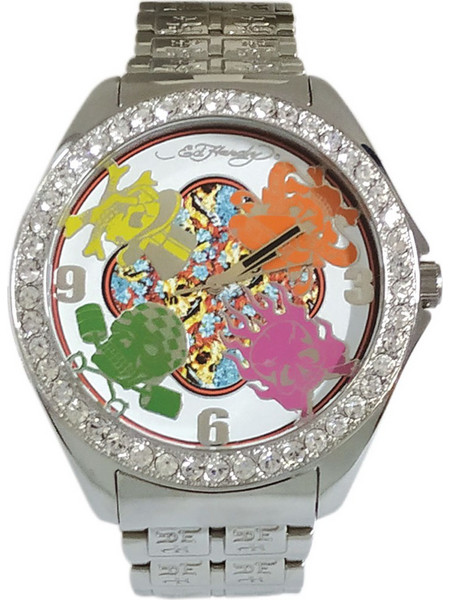 Ed Hardy AC-MN Γυναικείο Ρολόι με Ασημί Μεταλλικό Μπρασελέ 1570