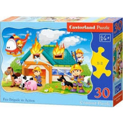 Παιδικό Puzzle Castorland Fire Brigade in Action 30 Κομμάτια