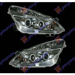 Φανος Εμπρος Σετ Eagle Eyes Χρωμιο -11 Opel Corsa D 06-15