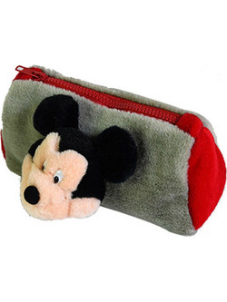 Κασετίνα Λούτρινη 3D Γκρι Mickey Mouse Disney