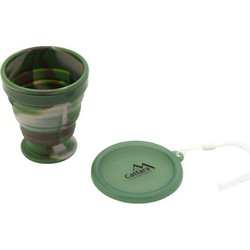 CATTARA 13638 Silicone folding cup ARMY (200ml)