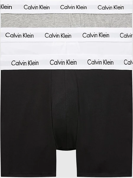 Calvin Klein Cotton Stretch Trunks - Wild Aster/Grey Heather/Arctic Gr