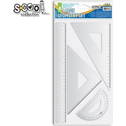 Scool Σετ Γεωμετρίας Πλαστικά 30cm