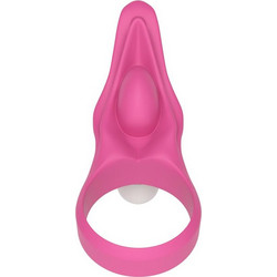 Lovetoy Power Clit Silicone Cockring Ελαστικό Δαχτυλίδι Πέους Σιλικόνης με Δόνηση Ροζ